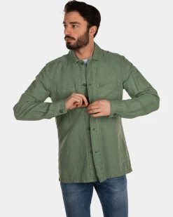 NZA New Zealand Auckland Katoenen linnen overshirt -