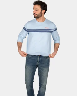 NZA New Zealand Auckland Katoenen longsleeve met ronde hals -