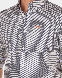 NZA New Zealand Auckland Katoenen overhemd met stippen -