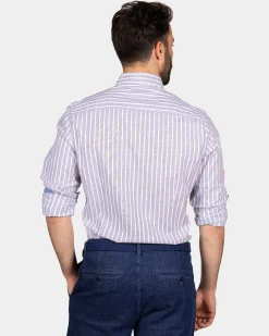 NZA New Zealand Auckland Katoenen overhemd met streep -