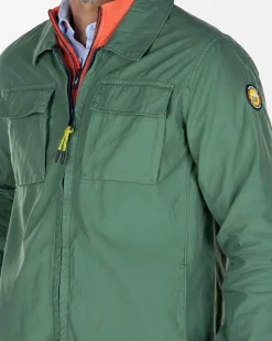 NZA New Zealand Auckland Katoenen overshirt met ritssluiting -