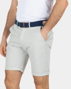 NZA New Zealand Auckland Katoenen stretch chino shorts Grijs
