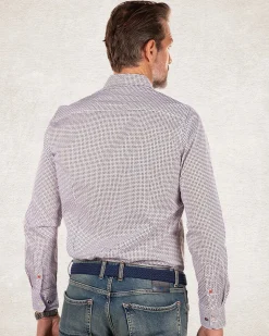 NZA New Zealand Auckland Katoenen stretch overhemd met print -