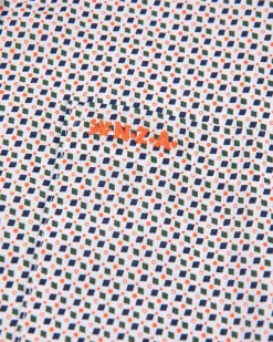 NZA New Zealand Auckland Katoenen stretch overhemd met print -