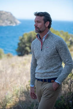 NZA New Zealand Auckland Katoenen trui met rits -