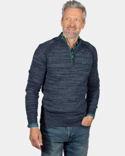 NZA New Zealand Auckland Katoenen trui met rits Grey -