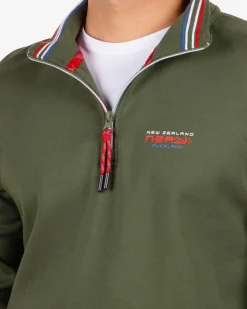 NZA New Zealand Auckland Katoenen trui met rits Urenui -