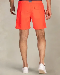 NZA New Zealand Auckland Knalrode zwembroek met navy details