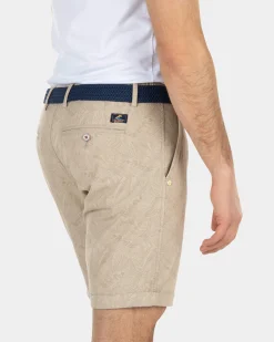 NZA New Zealand Auckland Korte chino met bladerprint -