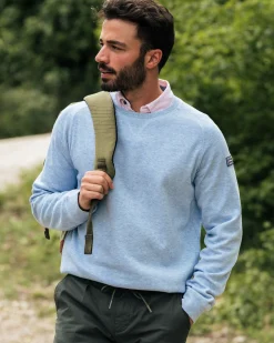 NZA New Zealand Auckland Lichblauwe trui met ronde hals