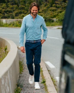 NZA New Zealand Auckland Lichtblauw jeansoverhemd