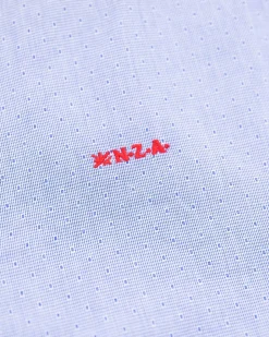 NZA New Zealand Auckland Lichtblauw katoenen overhemd -