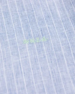 NZA New Zealand Auckland Lichtblauw linnen overhemd -