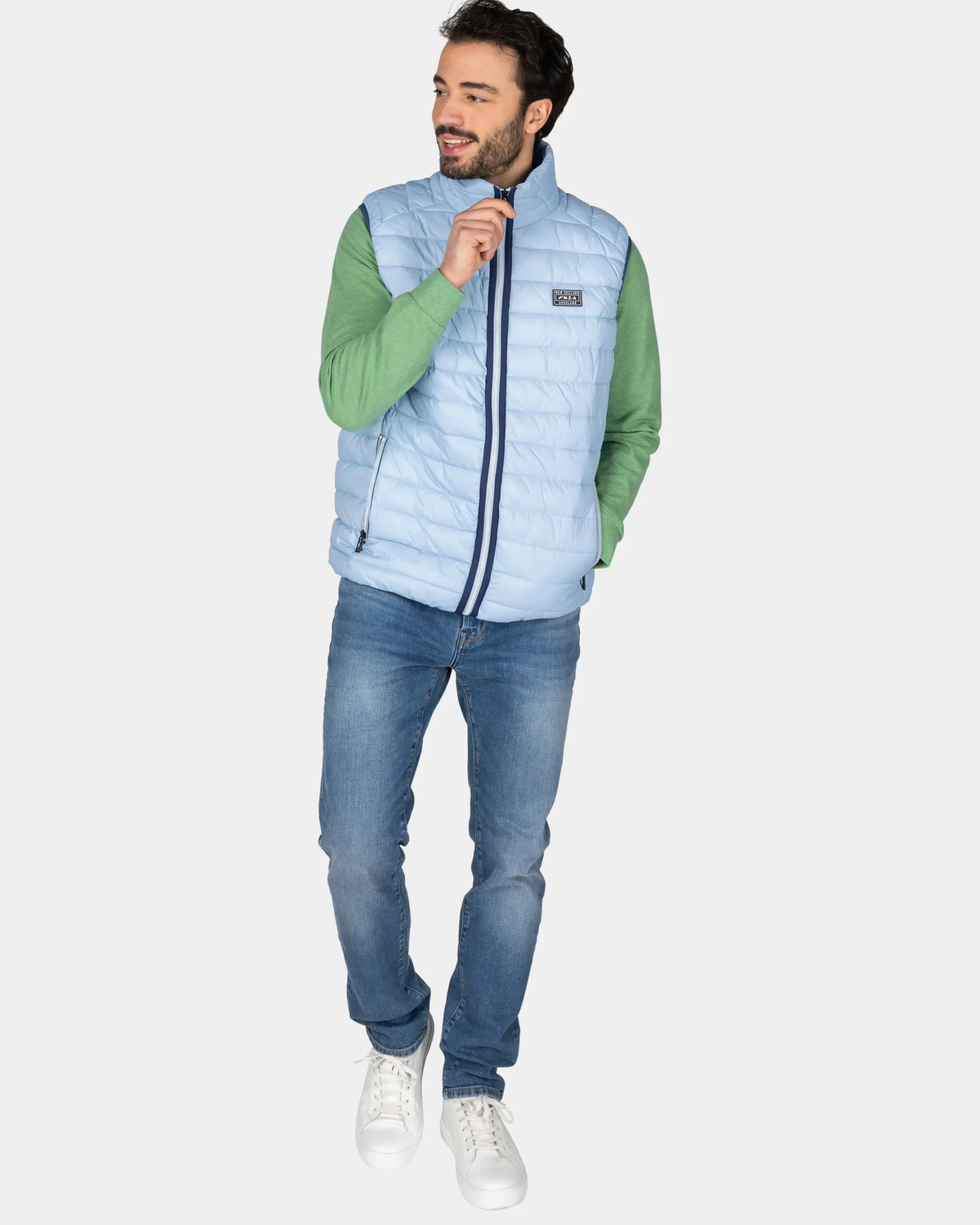 NZA New Zealand Auckland Lichtblauwe bodywarmer