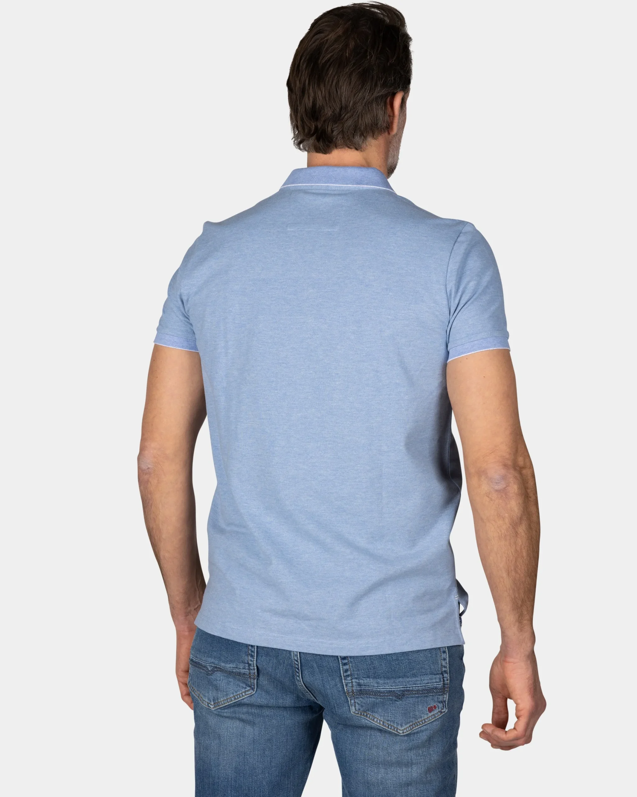 NZA New Zealand Auckland Lichtblauwe katoenen polo