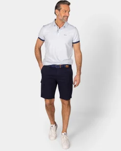 NZA New Zealand Auckland Lichtblauwe polo met navy details