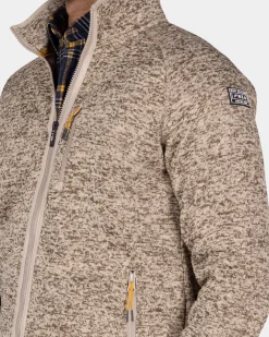 NZA New Zealand Auckland Lichtbruin fleece vest -