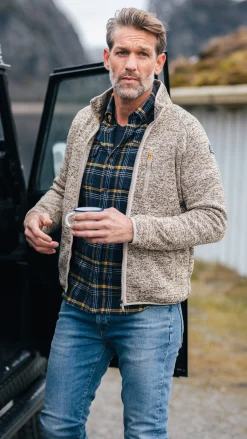 NZA New Zealand Auckland Lichtbruin fleece vest -