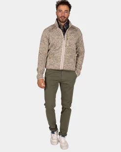 NZA New Zealand Auckland Lichtbruin fleece vest -