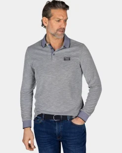 NZA New Zealand Auckland Lichtgrijze longsleeve polo