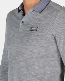 NZA New Zealand Auckland Lichtgrijze longsleeve polo