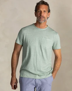 NZA New Zealand Auckland Lichtgroen linnen T-shirt