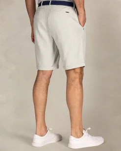 NZA New Zealand Auckland Lichtgroene chino shorts van katoen met linnen en tencel