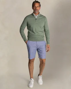 NZA New Zealand Auckland Lichtgroene katoenen half zip