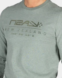 NZA New Zealand Auckland Lichtgroene katoenen longsleeve