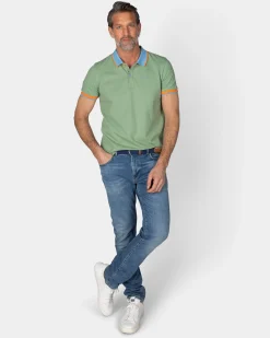 NZA New Zealand Auckland Lichtgroene sportieve polo