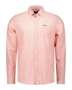 NZA New Zealand Auckland Lichtrood linnen overhemd