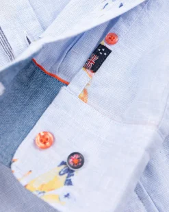 NZA New Zealand Auckland Linnen overhemd met bloemenprint -