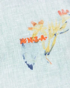 NZA New Zealand Auckland Linnen overhemd met bloemenprint -