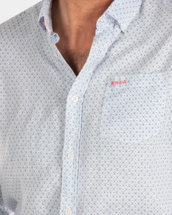 NZA New Zealand Auckland Linnen overhemd met stippen -
