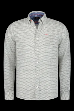 NZA New Zealand Auckland Linnen overhemd met stippen -