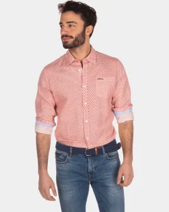 NZA New Zealand Auckland Linnen overhemd met stippen -