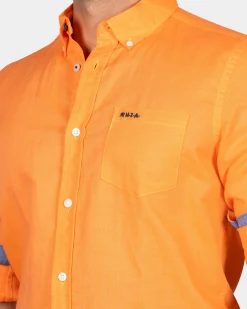 NZA New Zealand Auckland Linnen overhemd met stretch -