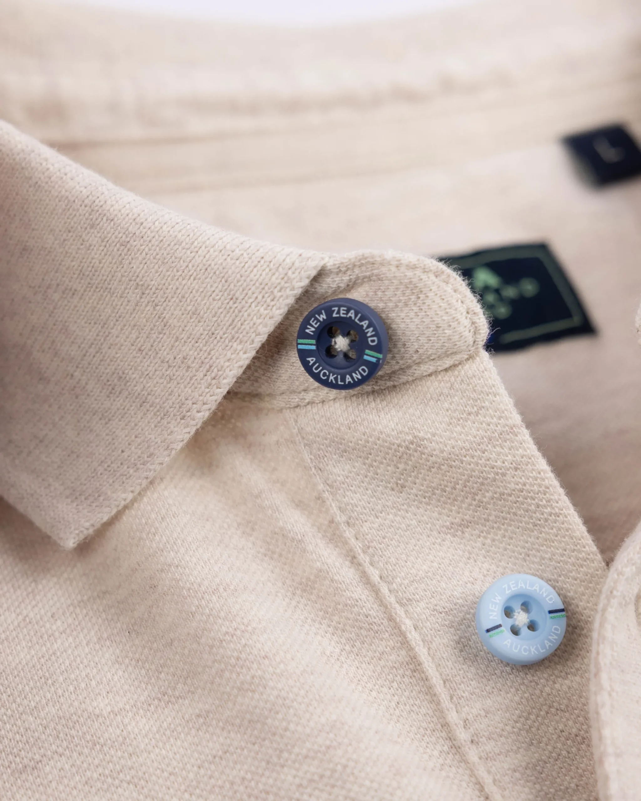 NZA New Zealand Auckland Longsleeve katoenen beige polo