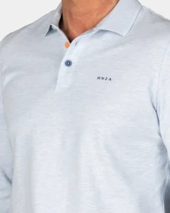 NZA New Zealand Auckland Longsleeve katoenen blauwe polo