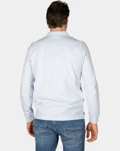 NZA New Zealand Auckland Longsleeve katoenen blauwe polo