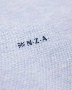 NZA New Zealand Auckland Longsleeve katoenen blauwe polo
