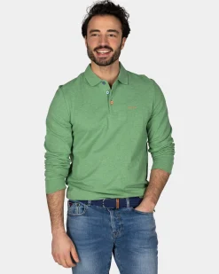 NZA New Zealand Auckland Longsleeve katoenen groene polo