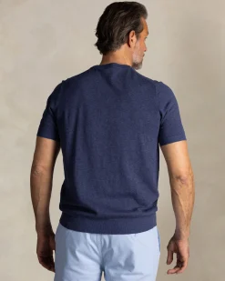 NZA New Zealand Auckland Marineblauwe katoenen trui met ronde hals