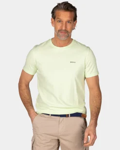 NZA New Zealand Auckland Mintgroen effen t-shirt van organisch katoen