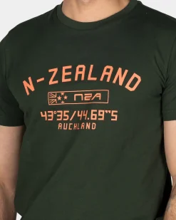 NZA New Zealand Auckland Mosgroen t-shirt