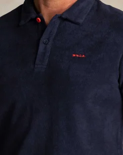 NZA New Zealand Auckland Navy badstof polo