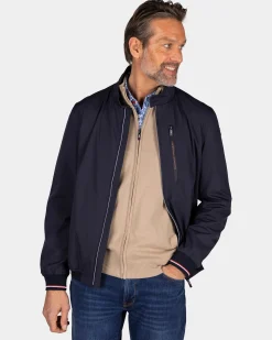 NZA New Zealand Auckland Navy bomberjack met stretch