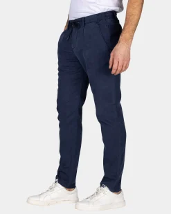 NZA New Zealand Auckland Navy chino met koord in de taille