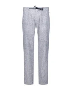 NZA New Zealand Auckland Navy chino met linnen