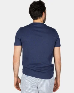 NZA New Zealand Auckland Navy effen t-shirt van organisch katoen